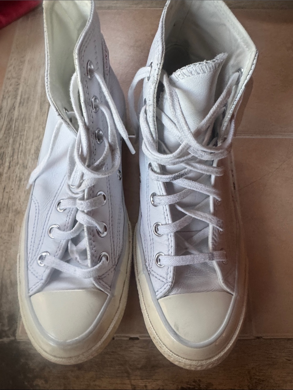 Classic High-Top Canvas Sneakers in White